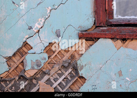 Shabby Grungy Wall Banque D'Images