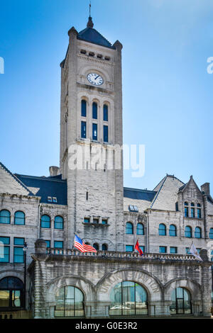 Union Station Hotel, ancien magnifiquement restauré L&N gare est un bijou d'architecture néo-romane à Nashville, TN Banque D'Images