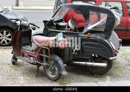 Simson Scooter et Krause duo à partir de la production de la RDA Banque D'Images