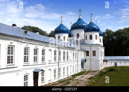 Yuriev Monastery, Église de l'Exaltation du Cros Banque D'Images