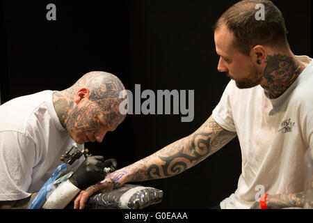 Brighton UK 30 avril 2016- Convention de Tatouage de Brighton Crédit : Jason Richardson/Alamy Live News Banque D'Images