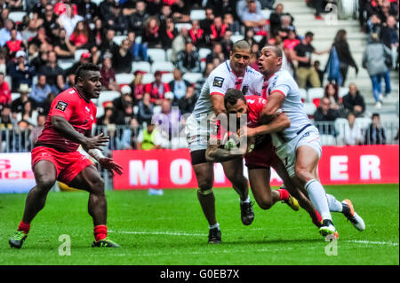 Nice, France. Apr 30, 2016. Rugby Union. Top 14 français. Correspondance entre RC Toulon et Stade Toulousain ( Toulouse ) à l'Allianz Riviera le 30 avril 2016 à Nice, France. Score 10 - 12 Crédit : Norbert Scanella/Alamy Live News Banque D'Images