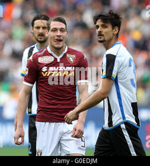 Udine, Italie. 30 avril 2016. Au cours de la Serie A italienne match de football entre l'Udinese Calcio v Torino FC le 30 avril, 2016 à l'Arène Dacia à Udine. Credit : Andrea Spinelli/Alamy Live News Banque D'Images