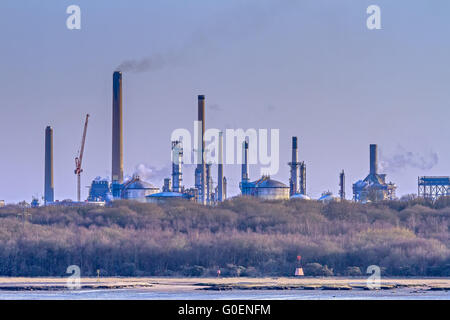 Raffinerie de pétrole de Fawley Royaume-uni Southampton Banque D'Images
