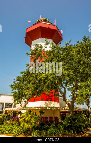 Harbour Town lighthouse à Hilton Head en Caroline du Sud Banque D'Images