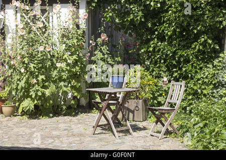 Table et chaises Banque D'Images