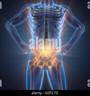 La radiographie des os humains scan image Banque D'Images