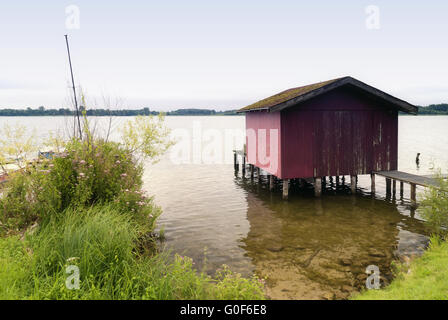 Le Hangar à Schaalsee en Allemagne Banque D'Images