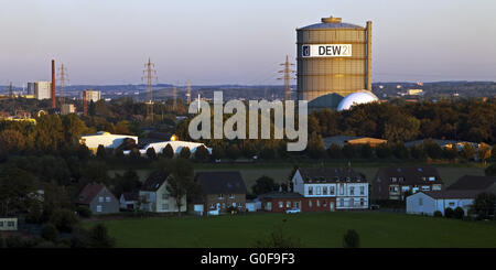 Gazomètre de rosée à Dortmund, sauté à l'18.10.2015 Banque D'Images