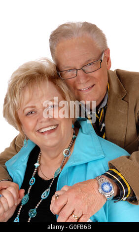 Happy mature couple hugging. Banque D'Images