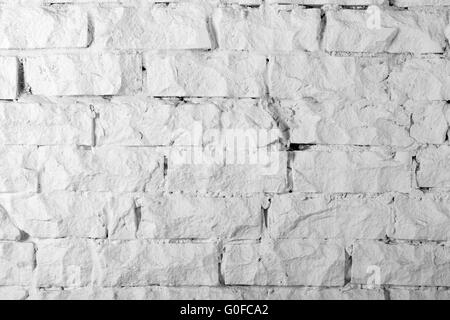 Collecte de fonds - White brick wall Banque D'Images