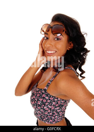 African American Woman dans un portrait de l'image. Banque D'Images