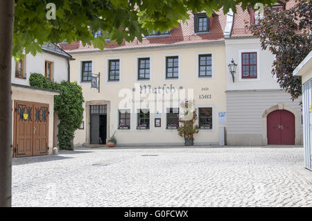 La plus ancienne taverne de Matsch Plauen, Saxe, Allemagne Banque D'Images