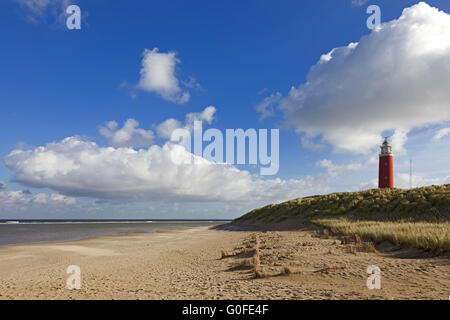 Phare sur texel Banque D'Images