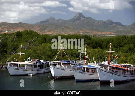 Amérique du Sud VENEZUELA ISLA MARGATITA PAMPATAR PLAGE CÔTE Banque D'Images