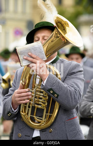 Parade d'ouverture de l'Oktoberfest de Munich Banque D'Images