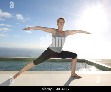 Femme de yoga Banque D'Images