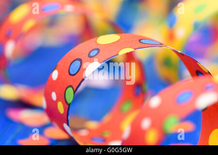 Papier coloré au carnaval de banderoles Banque D'Images