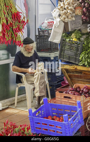 Boutique turque la vente de fruits et légumes La Turquie Kusadasi Banque D'Images