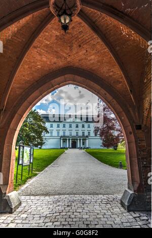 Vieux et château historique de Hradec NAD Moravici en République Tchèque Banque D'Images