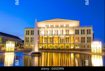 Opéra de Leipzig, Allemagne Banque D'Images