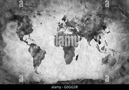 Old grunge texture du papier froissé. Retro Vintage background Banque D'Images