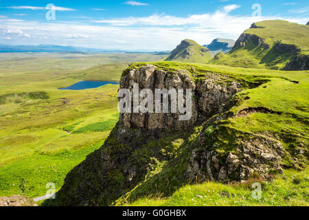 Paysage verdoyant sur l'Ile de Skye, Ecosse Banque D'Images