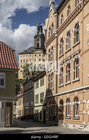 À Heidecksburg à Rudolstadt de la vieille ville, Thuringe, Allemagne, Europe Banque D'Images