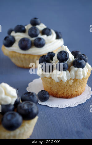 Tarte aux bleuets Banque D'Images