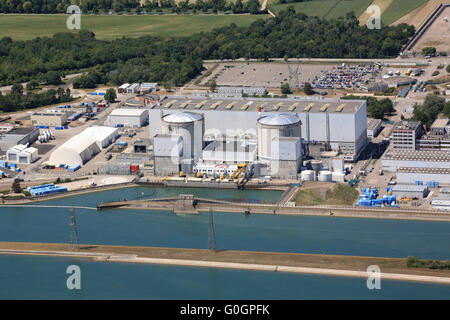 Fessenheim centrale nucléaire en France Banque D'Images