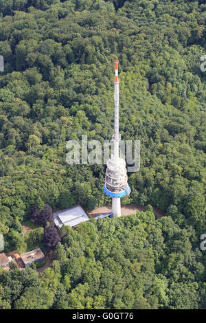 Tour de télévision sur la montagne Totenkopf, Kaiserstuhl Banque D'Images