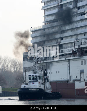 Remorquage bateau Banque D'Images