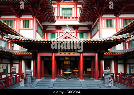 L'Asie du Sud, de Singapour, de Chinatown, de Buddha Tooth Relic temple Banque D'Images