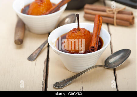 Confit de poires délicieuses recette Banque D'Images