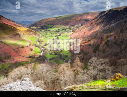 Paysage de collines colorées au Pays de Galles, Royaume-Uni Banque D'Images