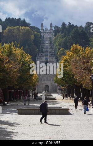 Santuário de Nossa Senhora dos Remédios à Lamego, Portugal Banque D'Images