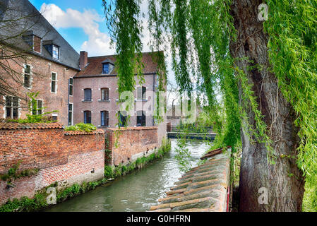 La partie médiévale de Louvain - le grand béguinage de Louvain, Belgique connu de 13 Siècle Banque D'Images