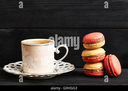 Délicieux dessert macarons français Banque D'Images