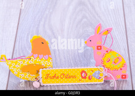 Traditionnelle fête décoration œufs de Pâques Banque D'Images