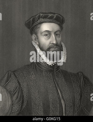 James Stewart, 1e comte de Moray, ch. 1531-1570, était régent de l'Ecosse Banque D'Images