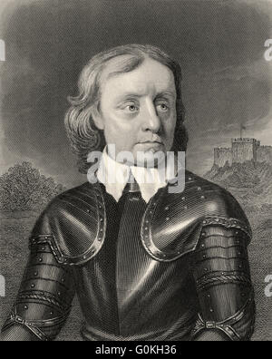 Oliver Cromwell, 1599-1658, Lord Protecteur d'Angleterre, d'Écosse et d'Irlande, commandant de l'armée parlementaire Banque D'Images