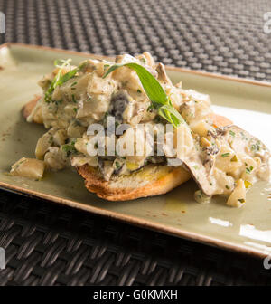 L'artichaut et champignons shitake fricasse