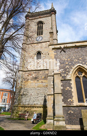 Tous les Saints de l'église paroissiale Castle Street High Wycombe Buckinghamshire UK Banque D'Images