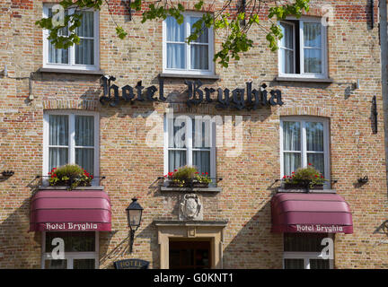 Hotel BRYGHIA, Brugge, Belgique Banque D'Images