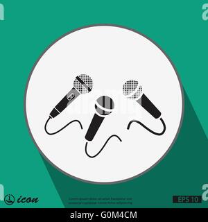 icône de microphone Illustration de Vecteur