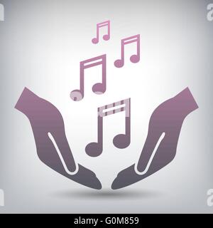 L'icône de la musique Illustration de Vecteur