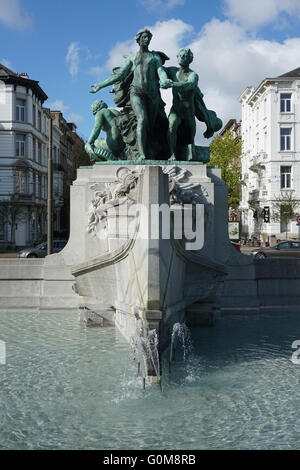 Statue à Lambermont lieu Anvers Belgique Banque D'Images