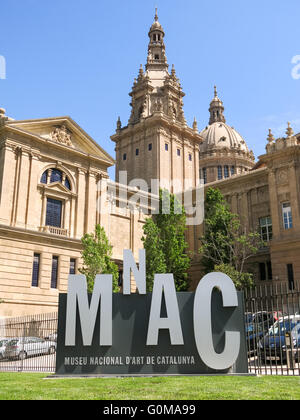 Museu Nacional d'Art de Catalunya ou Musée National d'Art MNAC, à Barcelone, Catalogne, Espagne Banque D'Images