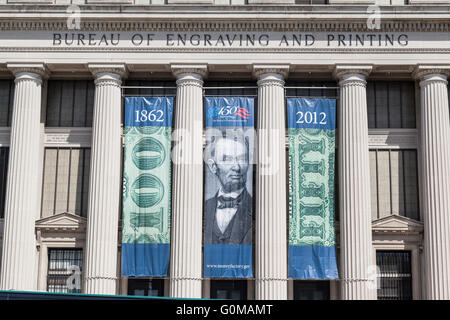 Bureau of Engraving and Printing Washington DC Banque D'Images