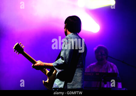 BENICASSIM, ESPAGNE - 18 juillet : de Montréal (groupe de rock américain) effectue au Festival le 18 juillet 2014 à Benicassim, Espagne. Banque D'Images